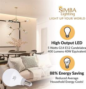 img 2 attached to 🔌 Simba Lighting Candelabra Replacement: Non Dimmable Industrial Electrical Lighting Components