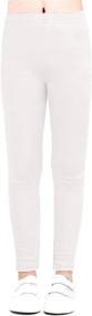 img 4 attached to 👧 Auranso Toddler Leggings: Cotton Girls' Clothing Long-Length Leggings