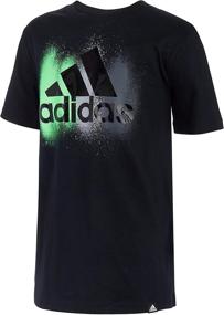 img 4 attached to 👕 Футболка adidas для мальчиков с короткими рукавами и рисунком на груди