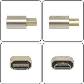 img 3 attached to ADWITS 6-пакет HDMI-эмулятор DDC EDID Головной невидимый монитор адаптер для работы с HDMI, Новая версия 4K 2K 1080P от 30Гц до 60Гц Поддержка, Высокое разрешение 4096x2160 @60Гц, Золотой цвет