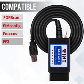 img 3 attached to OBD2 Adapter FORScan VINT-TT55502 ELMconfig ELM327 modified for Ford Cars F150 F250 and Light Pickup Trucks - Windows Compatible Scan Tool, Code Reader with MS-CAN HS-CAN Switch