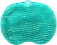 yaodhaod shower foot scrubber mat – non-slip foot massager with suction cups for improved foot circulation, pain relief, and cleansing (normal, green) logo