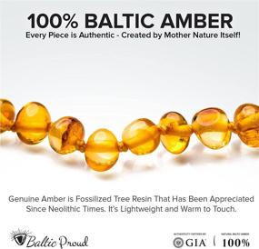 img 3 attached to 📿 Baltic Amber Necklace and Bracelet Gift Set - Certified Premium Quality Raw Honey Baltic Sea Amber (Unisex, 12.5 Inches Necklace, 5.5 Inches Bracelet)