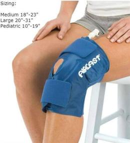 img 3 attached to 🌬️ Aircast Cryo Cuff Cold Therapy Knee Solution - Blue - Large, Non Motorized, Gravity-fed System: Ultimate Pain Relief in 1 Easy Count