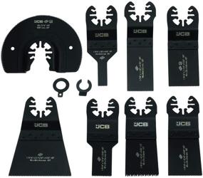 img 4 attached to JCB - Versatile 8-Piece Oscillating Multi-Tool Blade Set for Wood & Metal, Fits Other Major Brands, Includes End Cut & Semi Circle Tool Blades