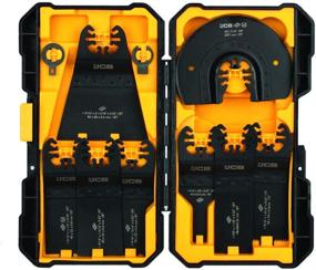 img 3 attached to JCB - Versatile 8-Piece Oscillating Multi-Tool Blade Set for Wood & Metal, Fits Other Major Brands, Includes End Cut & Semi Circle Tool Blades