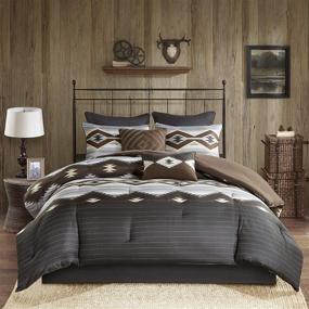 img 3 attached to 🛏️ Woolrich Bitter Creek Oversized Comforter Set Grey/Brown Queen: Cozy and Stylish Bedding for Ultimate Comfort