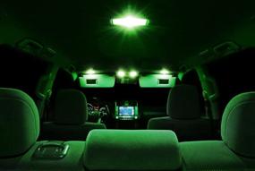 img 1 attached to Xtremevision внутренний светодиод для Chevy Suburban 2007-2014 (14 штук) Зеленый комплект светодиодных ламп для салона с инструментом для установки