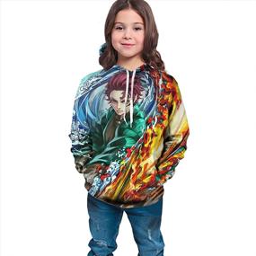 img 1 attached to 👕 Boys' Clothing: Ainlawn Sla Yer Printed Pullover Sweatshirt - Enhanced SEO