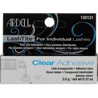 👁️ ardell lashtite adhesive clear - 0.125oz (2 pack) - black package - long-lasting eyelash glue logo