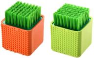 🧼 2 pack silicone laundry brush scrub: dual-use cleaning tool for clothes, underwear, and shoes logo