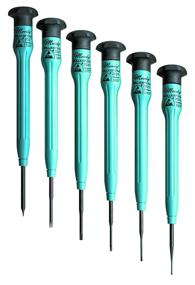 img 1 attached to 🔧 Moody Tools 6-Piece Fixed ESD-Safe Short Slotted Screwdriver Set 58-0316