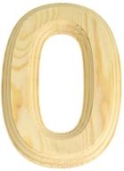 🌲 homeford pine wood beveled wooden #0, natural, 5.81-inch logo