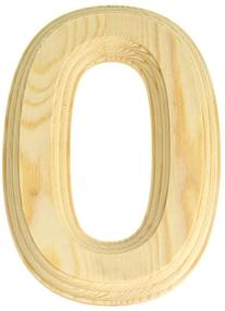 img 1 attached to 🌲 Homeford Pine Wood Beveled Wooden #0, Natural, 5.81-Inch