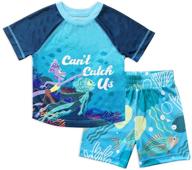 disney pixar luca boys sleepwear set - short and cozy! logo