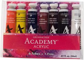 img 4 attached to Grumbacher Academy Acrylic Assorted Titanium