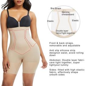 img 2 attached to Lover Beauty Seamless Strapless Shapewear Colombianas Women's Clothing