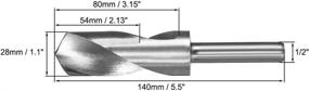 img 3 attached to 🔪 Inch Straight Shank Silver Cutting Tools by Uxcell