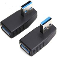 oxsubor usb 3.0 adapter 90 degree male to female coupler connector plug with left and right angle options logo