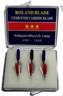 🔪 high-quality roland type replacement carbide blade set - 6-pack, 45 + 60 deg logo