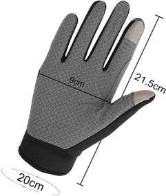 img 1 attached to Touchscreen Protection Breathable Mountain Motorcycle Men's Accessories for Gloves & Mittens