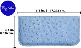 img 2 attached to Eyeglass Cases Women Ostrich Leather Men's Accessories for Sunglasses & Eyewear Accessories