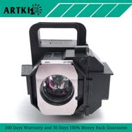 🔦 authentic elplp49 replacement lamp for epson powerlite 9700ub 6500ub 8100 8345 8350 7100 9100 - superior quality by artki logo