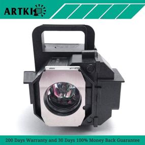 img 4 attached to 🔦 Authentic ELPLP49 Replacement Lamp for Epson PowerLite 9700UB 6500UB 8100 8345 8350 7100 9100 - Superior Quality by Artki