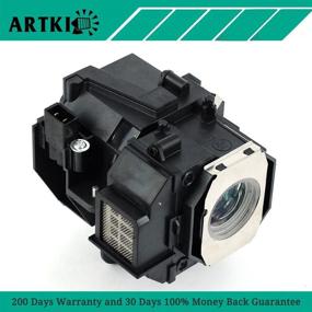 img 2 attached to 🔦 Authentic ELPLP49 Replacement Lamp for Epson PowerLite 9700UB 6500UB 8100 8345 8350 7100 9100 - Superior Quality by Artki