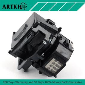 img 1 attached to 🔦 Authentic ELPLP49 Replacement Lamp for Epson PowerLite 9700UB 6500UB 8100 8345 8350 7100 9100 - Superior Quality by Artki