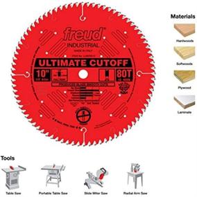 img 3 attached to 🔪 Freud LU85R010 10-inch 80-Tooth Ultimate Cut-Off Saw Blade with 5/8-Inch Arbor - Enhanced SEO