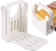 🍞 lamoutor adjustable bread slicer guide - bread roast loaf cutter with bagel cutter - foldable sandwich slicing machine offering 5 slice thicknesses logo