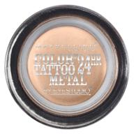 💫 тени для век maybelline new york eyestudio colortattoo metal 24hr cream gel - barely branded: долговременное сияние, 0,14 унции! логотип