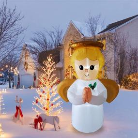 img 1 attached to Poptrend Inflatable Christmas Decorations Inflatables Seasonal Decor in Outdoor Holiday Decor