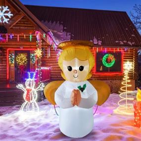 img 4 attached to Poptrend Inflatable Christmas Decorations Inflatables Seasonal Decor in Outdoor Holiday Decor