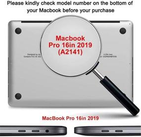 img 3 attached to iLeadon MacBook Pro 16 Inch Case 2019 A2141 with Retina Display, Protective Soft Touch Ultra Thin Hard Shell Cover + Touch Bar & Touch ID Support, Sea Wave Design