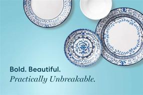 img 3 attached to Durable Corelle Portofino Plates: 6-Piece Set Resistant to Breaks