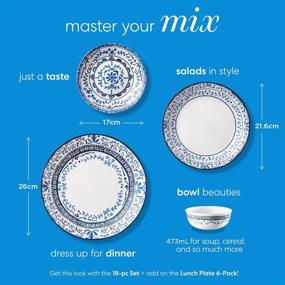 img 2 attached to Durable Corelle Portofino Plates: 6-Piece Set Resistant to Breaks