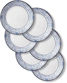 img 4 attached to Durable Corelle Portofino Plates: 6-Piece Set Resistant to Breaks