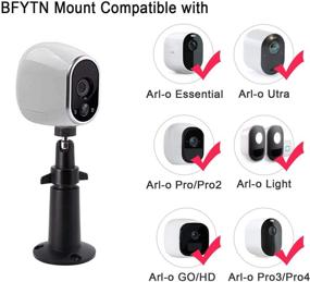 img 2 attached to 📷 BFYTN Security Camera Mount - Adjustable Indoor/Outdoor Wall/Ceiling Mount for Arlo Pro/2/3/Ultra, Ring Stick Up Cam Battery, eufyCam E & Others - 2Pack, Metal