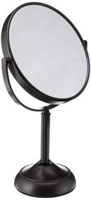 img 1 attached to Jerdon 6-inch Tabletop Two-Sided Swivel Vanity Mirror: 10x Magnification, Bronze Finish, 11-inch Height – Top Choice for Flawless Beauty Routines!