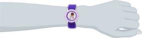 img 1 attached to 🌟 Disney Kids' Doc McStuffins Stainless Steel Time Teacher Watch with Printed Bezel and Purple Nylon Strap - W000911