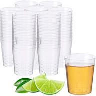 🥃 matana 500 crystal clear plastic shot glasses - versatile 2oz cups for any occasion logo