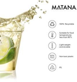 img 1 attached to 🥃 Matana 500 Crystal Clear Plastic Shot Glasses - Versatile 2oz Cups for Any Occasion