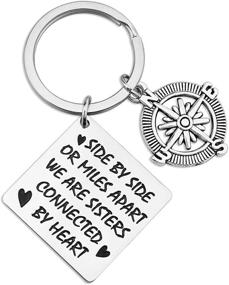img 4 attached to 🔑 SIDIMELO Inspirational Keychain - Never Give Up Jewelry Gifts for Teen Girls, Women, Men, Boys, Girlfriend, Best Friend