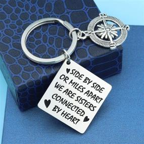 img 2 attached to 🔑 SIDIMELO Inspirational Keychain - Never Give Up Jewelry Gifts for Teen Girls, Women, Men, Boys, Girlfriend, Best Friend