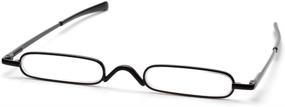 img 2 attached to VISENG 2 Pack Slim Mini Metal Reading Glasses +2.0: Compact, Lightweight, and Portable Readers with Protective Case