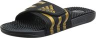 adidas adissage athletic shoes for men - white/black (us sizes) logo