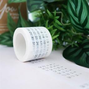 img 2 attached to 📅 Crafty Giraffe Co. Calendar Washi Tape Set - 4 Sizes 35mm 15mm 10mm 5mm, Decorative Patterned Masking Tape for Arts Crafts Bullet Journal &amp; Planner (Set of 8) - Enhance your SEO!
