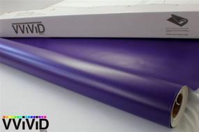 img 2 attached to 🚗 60-Inch x 1-Foot VViViD8 Matte Purple Car Wrap Vinyl Roll with Air Release - 3MIL Thickness